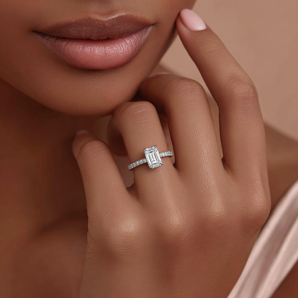 emerald cut engagement rings