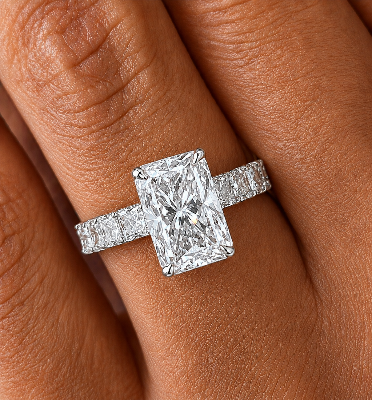 big diamond glamorous engagement rings