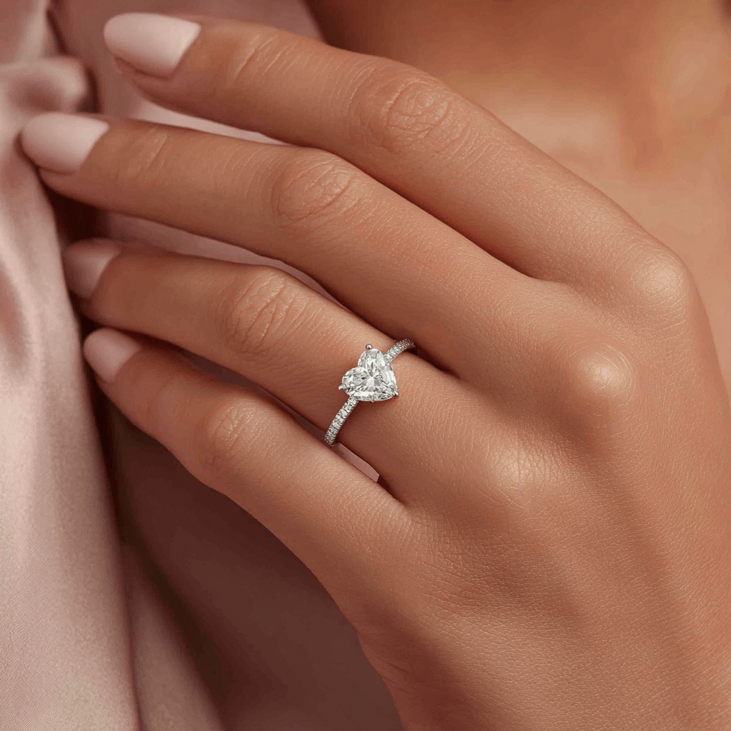 heart engagement ring
