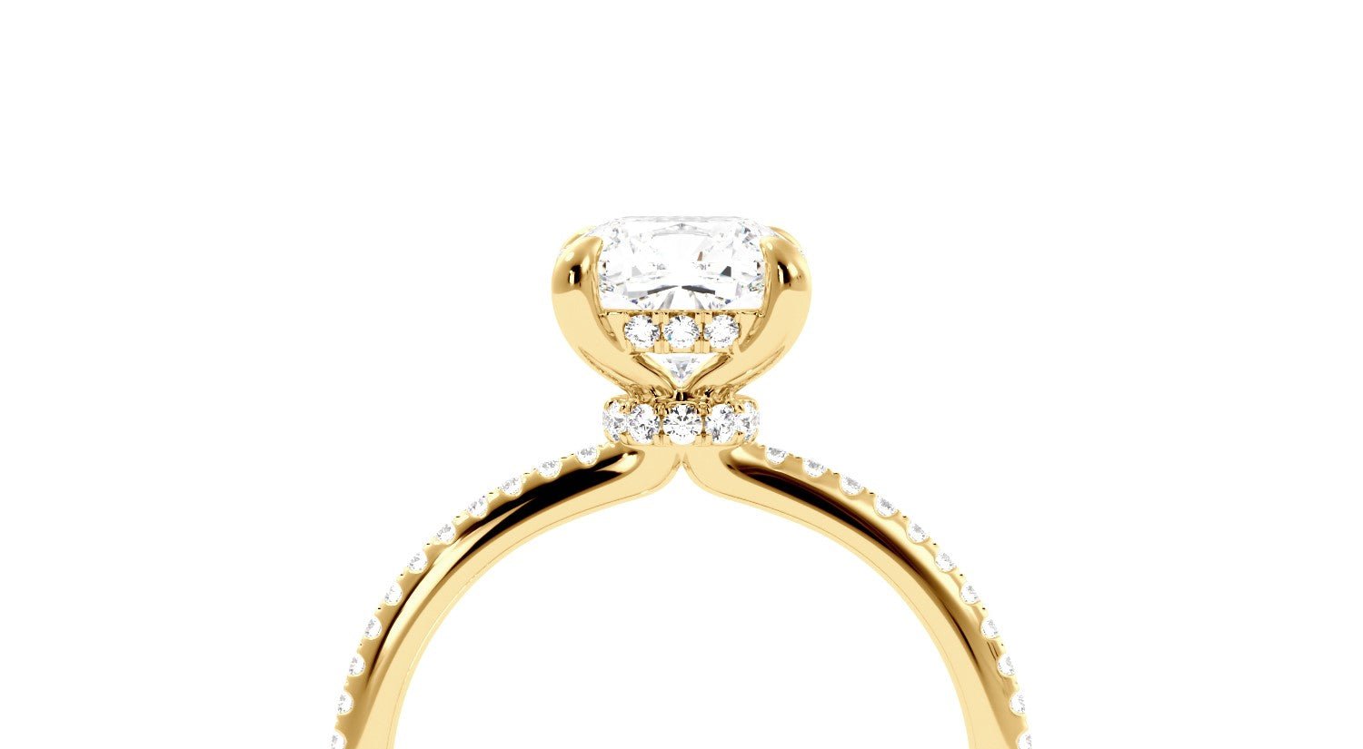 Hidden Halo Engagement Rings - Balacia