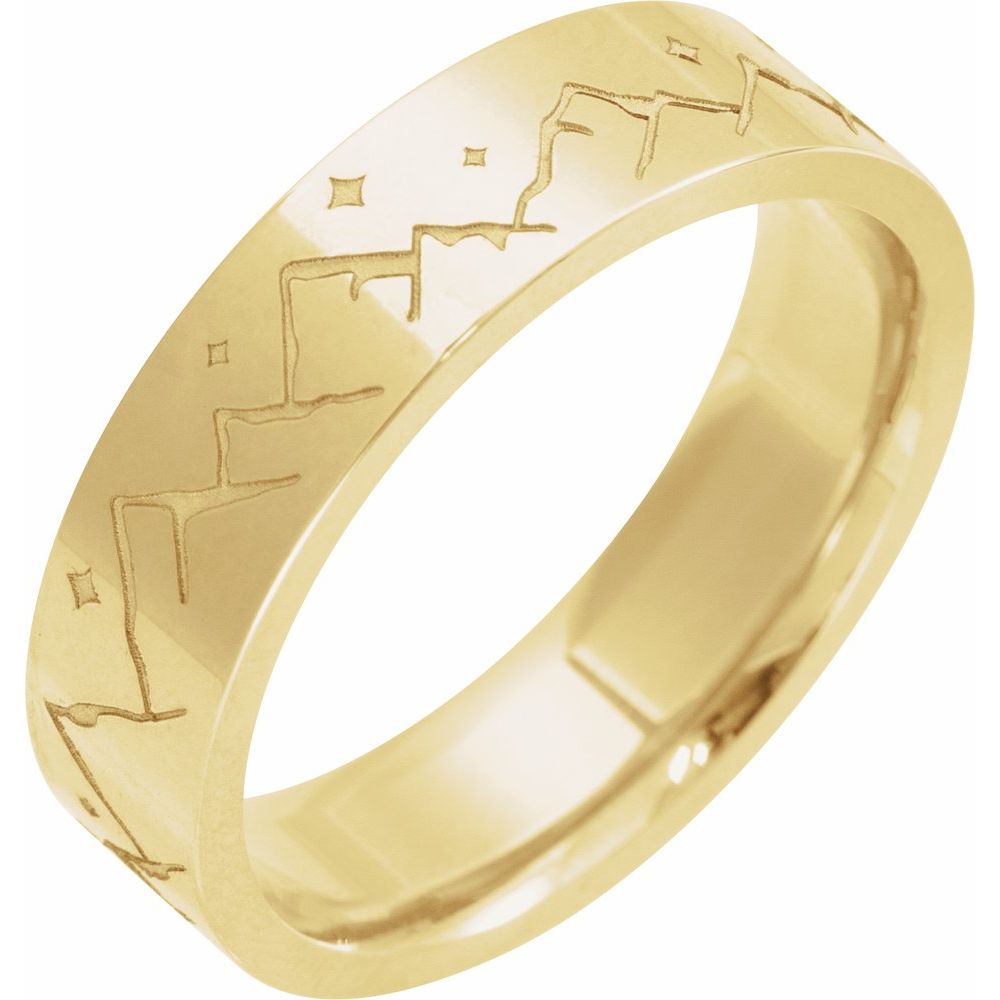 nature wedding bands rings