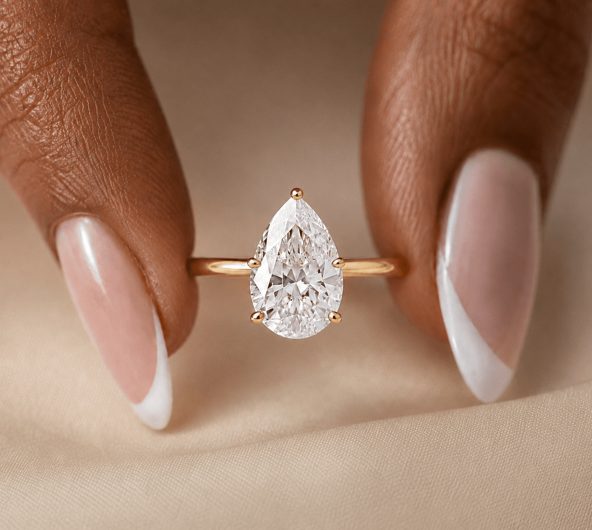 pear diamond engagement ring