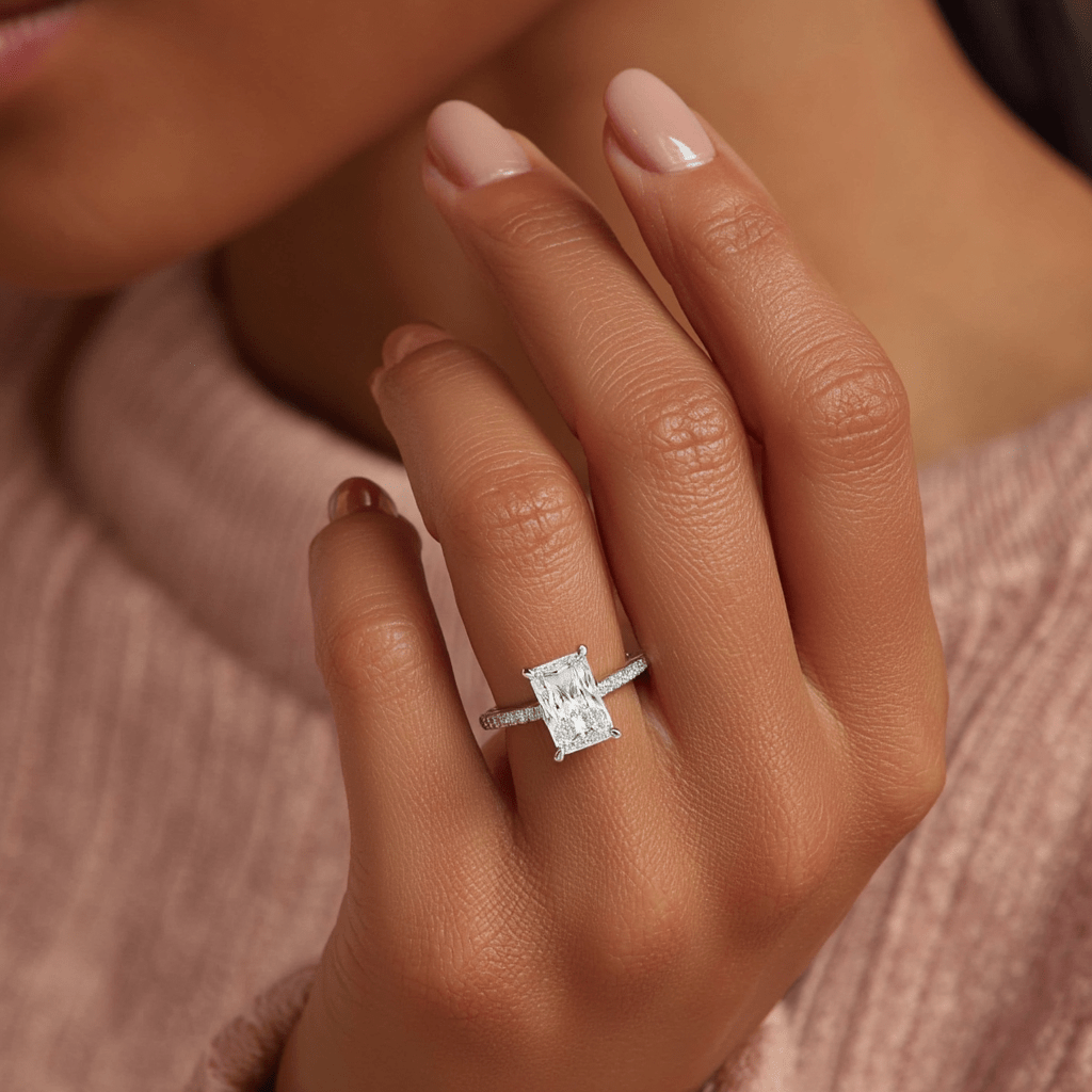 Radiant Cut Engagement Rings - Balacia