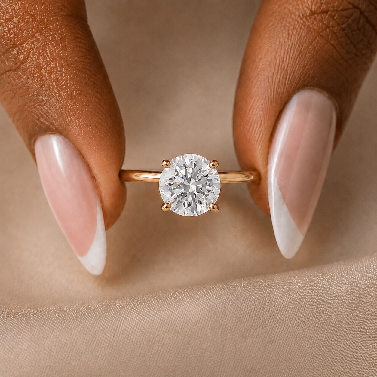 round diamond engagement ring