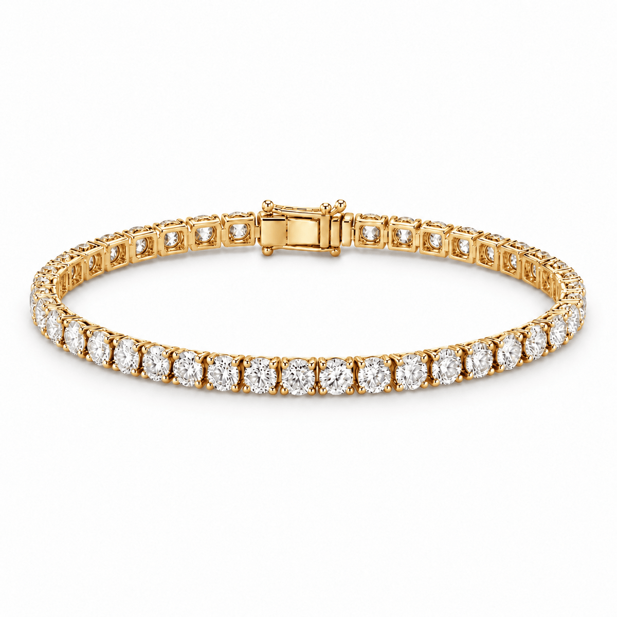 10k gold lab Diamond Tennis Bracelet 