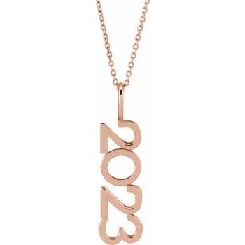 14K 2023 Year 16-18&quot; Necklace