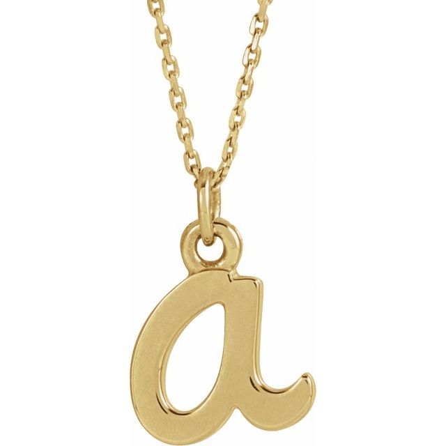 14K Petite Initial A 16" Necklace