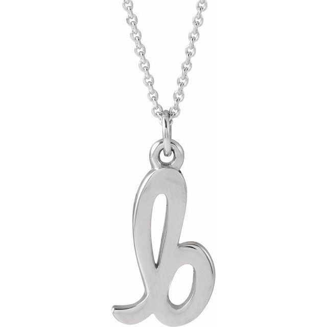 14K Petite Initial B 16" Necklace