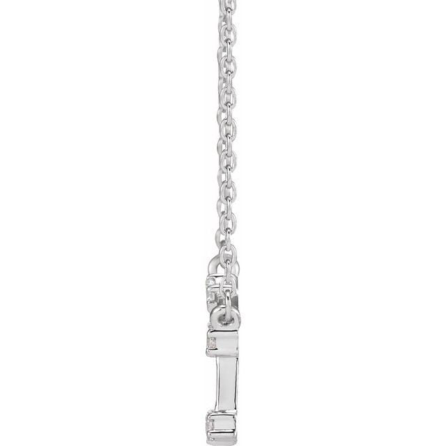 14K .08 CTW Diamond Aries 16 - 18&quot; Necklace - Balacia