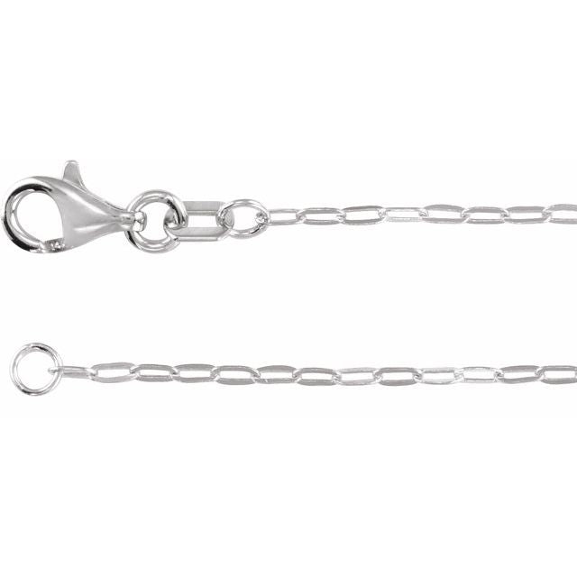 14K 1.25 mm Paperclip - Style 16&quot; Chain - Balacia