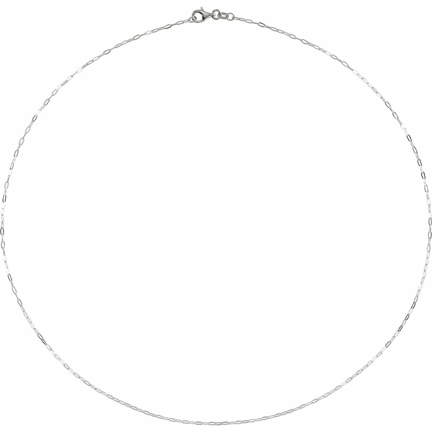 14K 1.25 mm Paperclip - Style 16&quot; Chain - Balacia