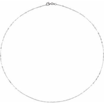 14K 1.25 mm Paperclip - Style 7" Chain - Balacia