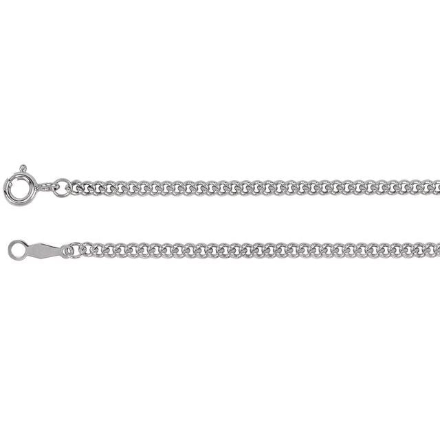 14K 2.25 mm Solid Curb Link 20" Chain - Balacia