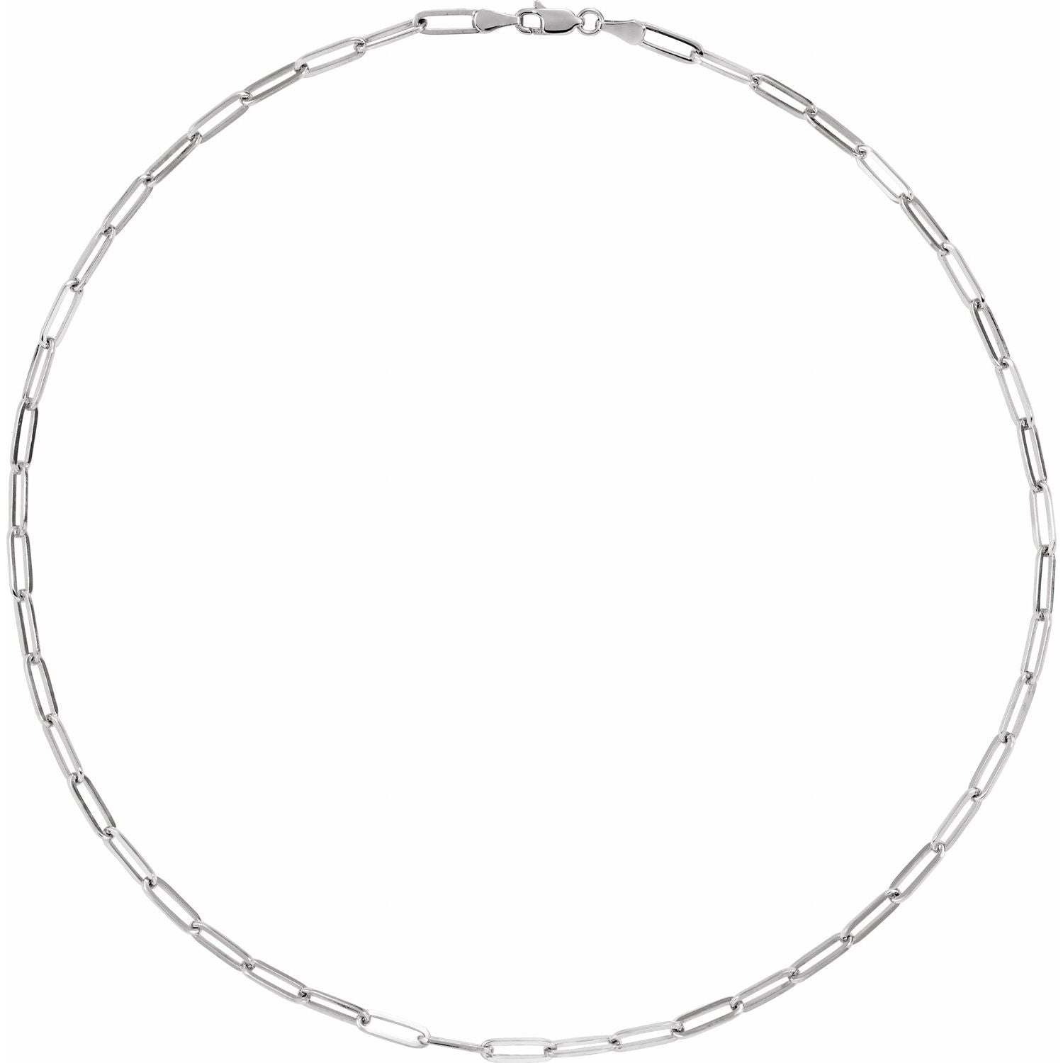 14K 3.85 mm Paperclip - Style 16" Chain - Balacia