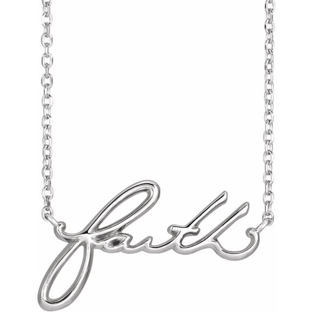 14K Faith 18" Necklace - Balacia