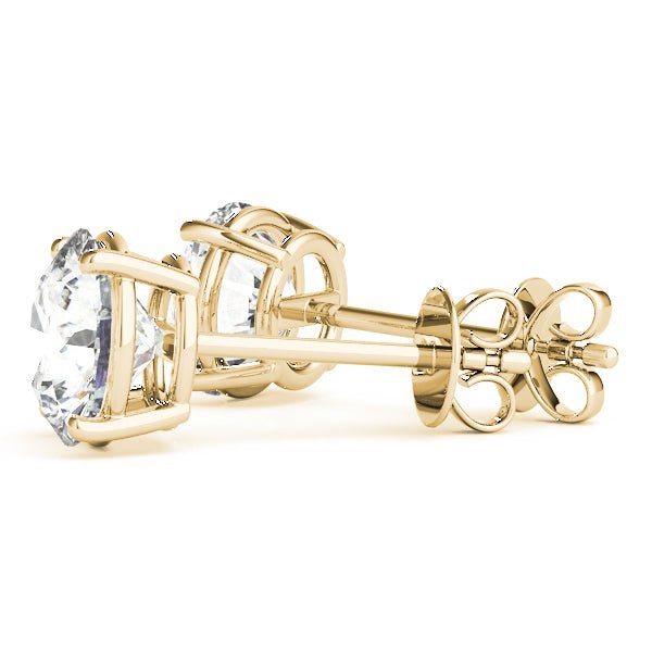 14k gold lab Diamond Studs Earrings 