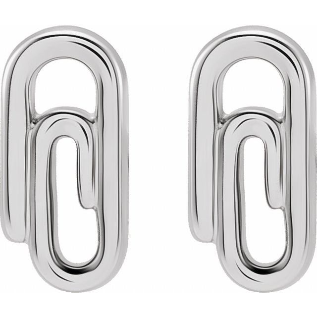 14K Paperclip Earrings - Balacia