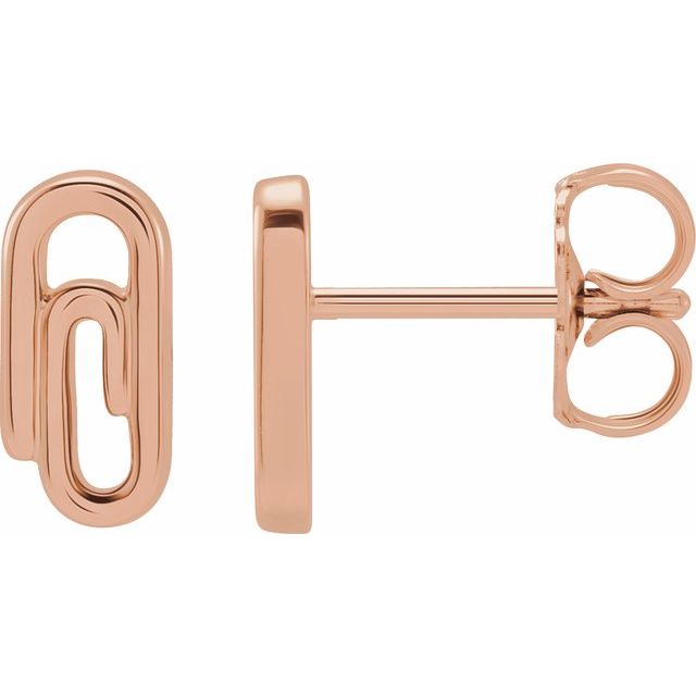 14K Paperclip Earrings - Balacia