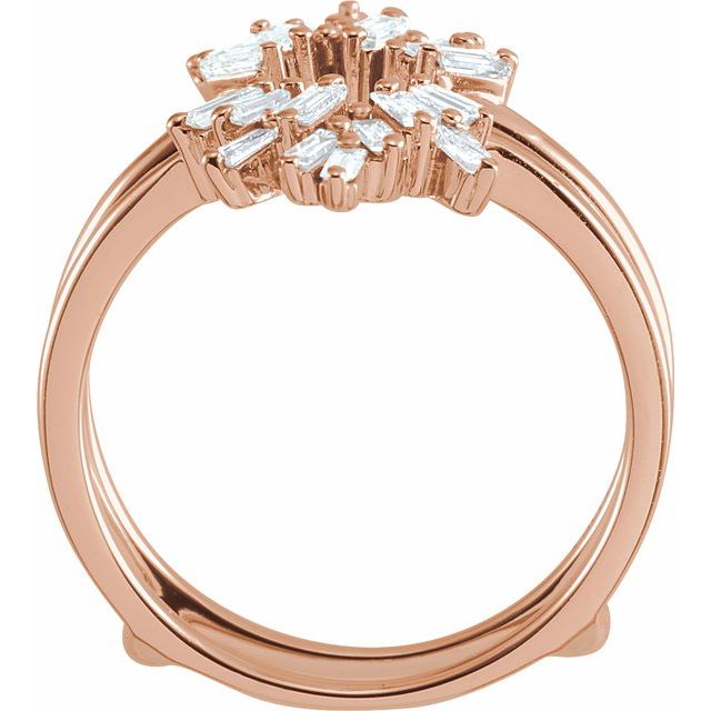 14K Rose 1/2 CTW Diamond Ring Guard - Balacia