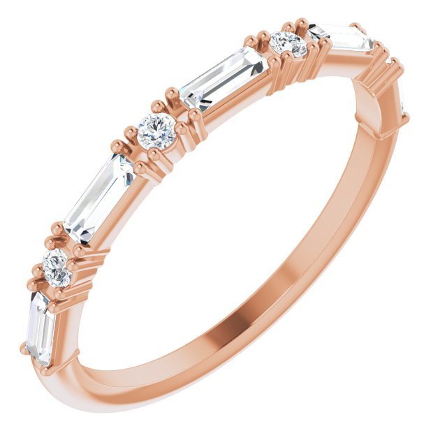 14K Rose 1/3 CTW Diamond Anniversary Band - Balacia