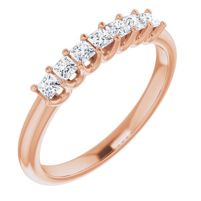 14K Rose 1/3 CTW Diamond Anniversary Band - Balacia