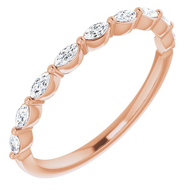 14K Rose 1/4 CTW Diamond Anniversary Band - Balacia