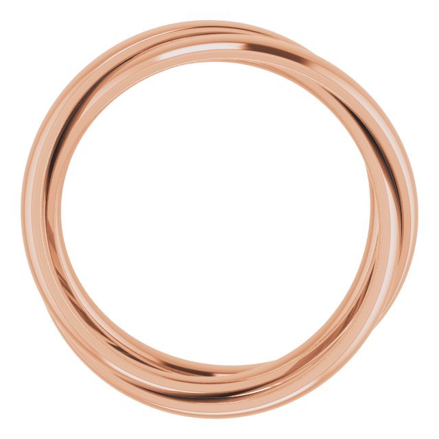 14K Rose 2.4mm Three Band Rolling Ring - Balacia