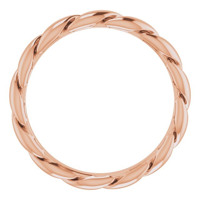 14K Rose 3 mm Twisted Band - Balacia