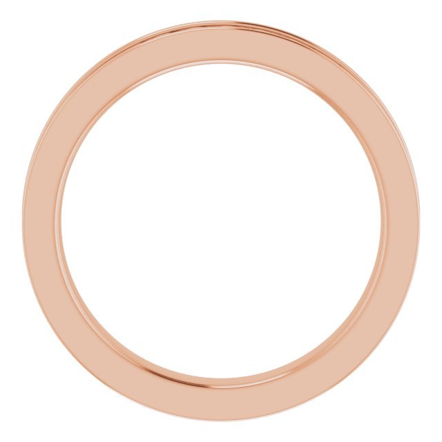 14K Rose 3 mm Woven Design Band - Balacia