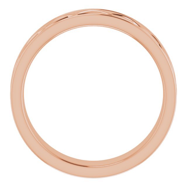 14K Rose 6 mm Woven - Design Band - Balacia