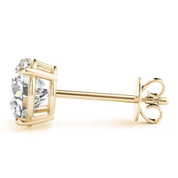 14k Round Moissanite Studs Earrings - Balacia