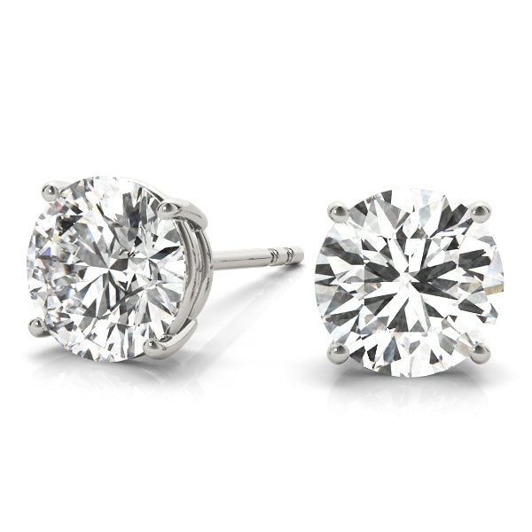 14k Round Moissanite Studs Earrings - Balacia