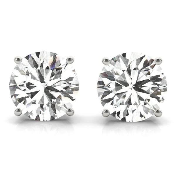 14k Round Moissanite Studs Earrings - Balacia