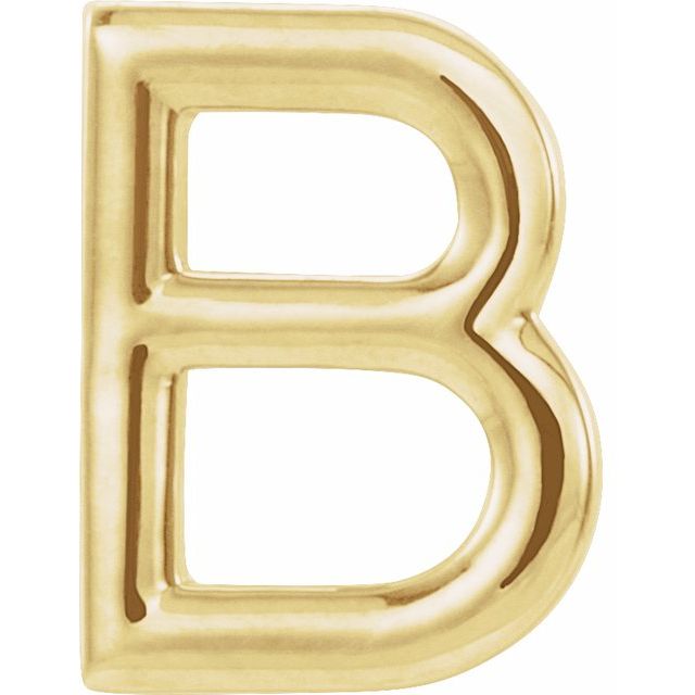 14K Single Initial B Earring - Balacia