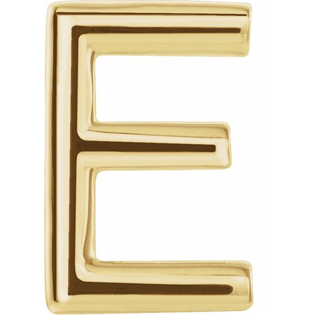 14K Single Initial E Earring - Balacia