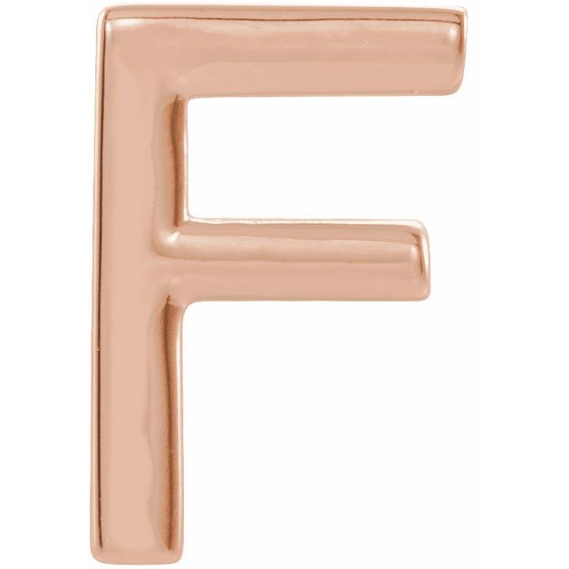 14K Single Initial F Earring - Balacia