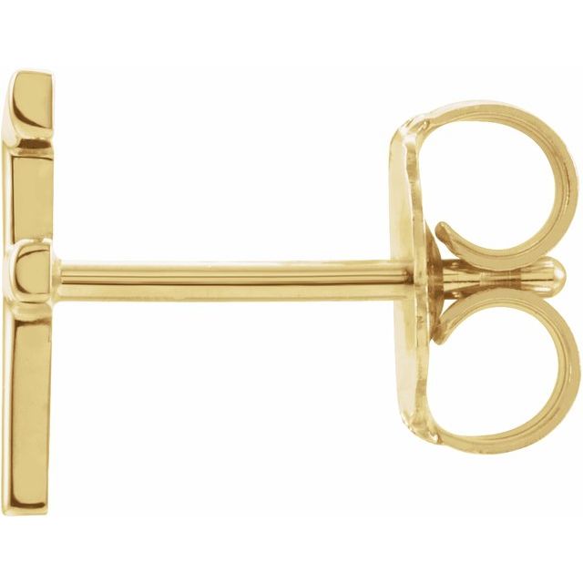 14K Single Initial F Earring - Balacia