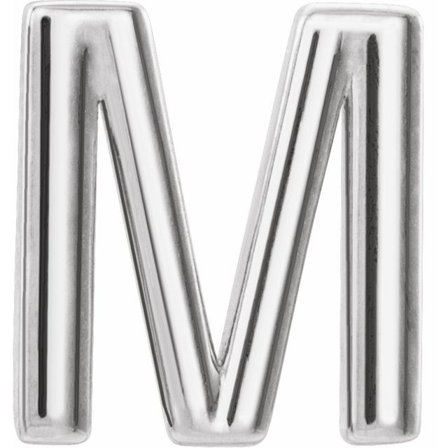 14K Single Initial M Earring - Balacia