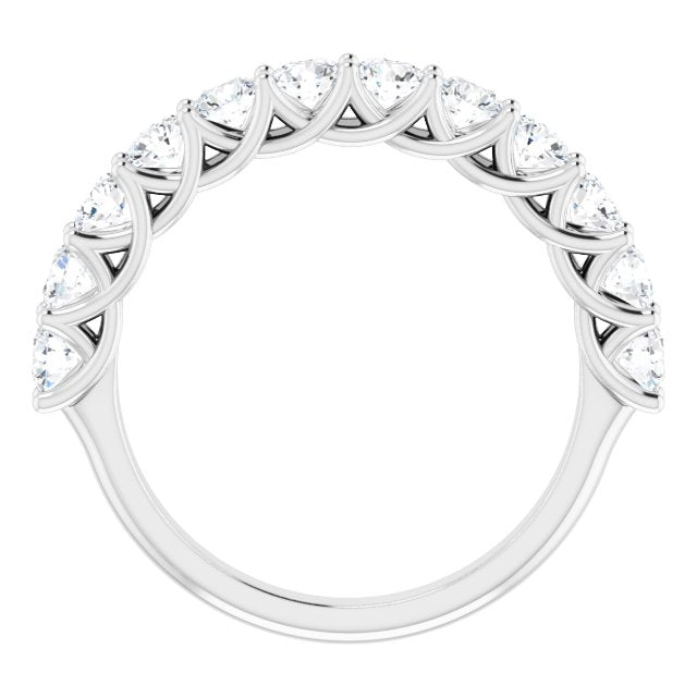 14K White 1 1/8 CTW Diamond Anniversary Band - Balacia