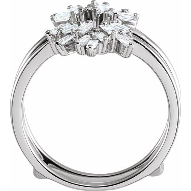 14K White 1/2 CTW Diamond Ring Guard - Balacia