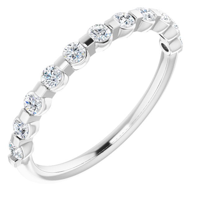 14K White 1/3 CTW Diamond Anniversary Band - Balacia