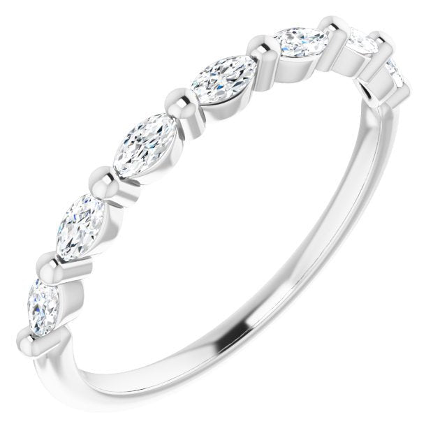 14K White 1/3 CTW Diamond Anniversary Band - Balacia