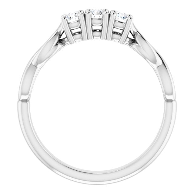 14K White 1/4 CTW Diamond Anniversary Band - Balacia