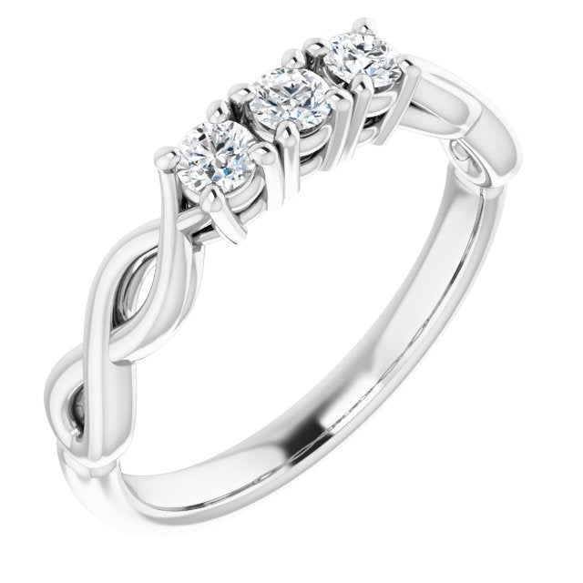 14K White 1/4 CTW Diamond Anniversary Band - Balacia