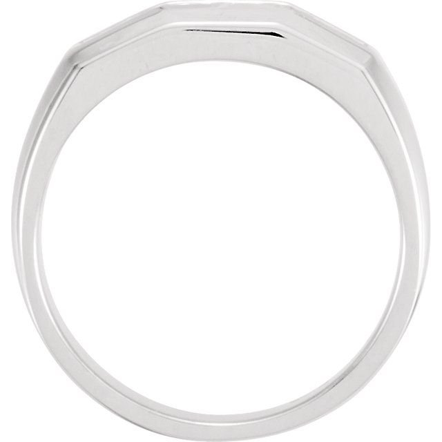 14K White 1/5 CTW Diamond Men&#39;s Band - Balacia