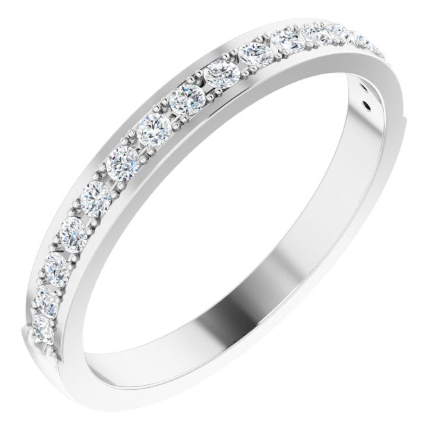 14K White 2 mm Anniversary Band - Balacia