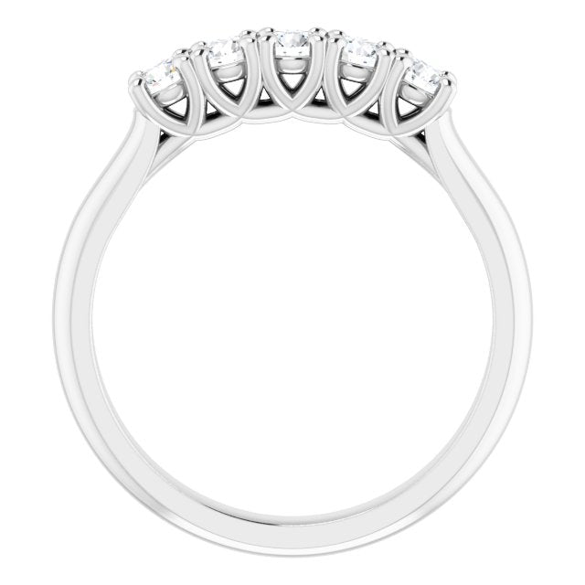 14K White 3/8 CTW Diamond Anniversary Band - Balacia