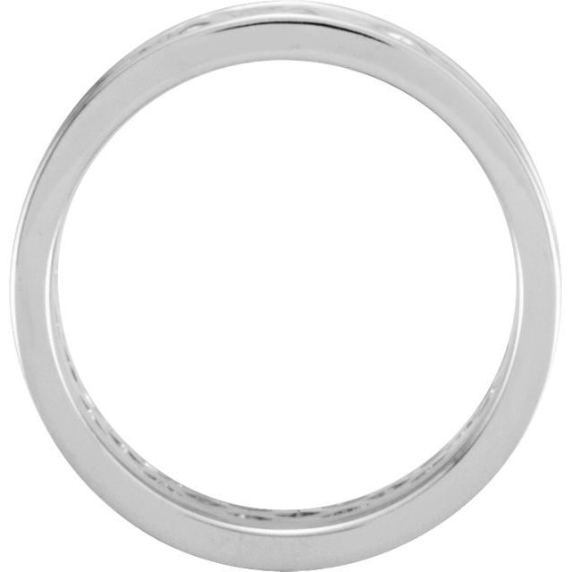 14K White 8 mm Celtic - Inspired Band - Balacia