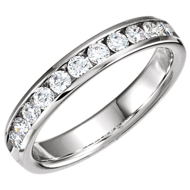 14K White Anniversary Band - Balacia