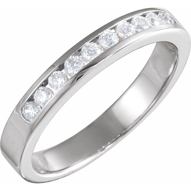 14K White Anniversary Band - Balacia